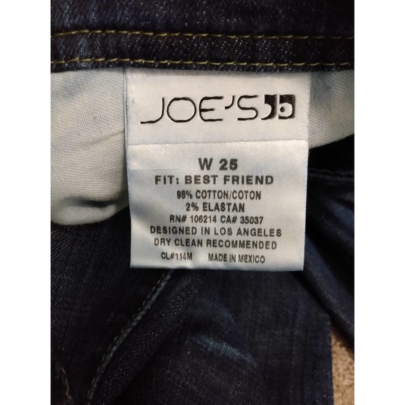 Joe's Jeans Best Friend Fit distressed ankle biter jeans size 25 - Picture 4 of 6
